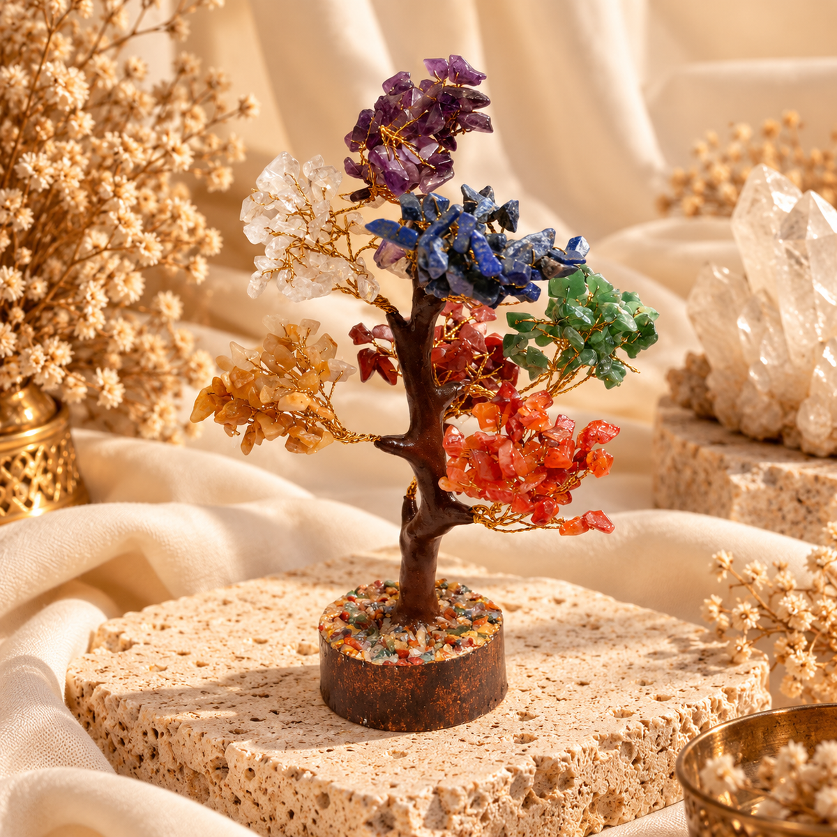 7 Chakra Crystal Tree – Symbol of Balance, Harmony & Positive Energy