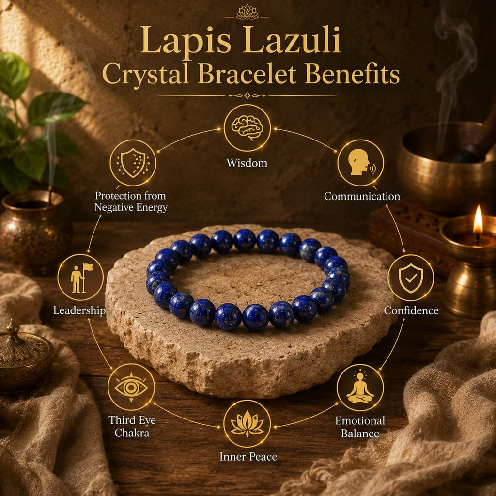 Lapis Lazuli Crystal Bracelet – Wisdom, Confidence & Inner Peace