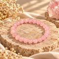 Natural Rose Quartz Crystal Bracelet – Love, Harmony & Emotional Healing