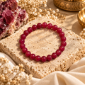 Natural Ruby Crystal Bracelet – Passion, Confidence & Vitality